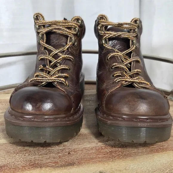Dr. Martens Vintage 90's Chunky Brown Air Wair Lug Sole Boots Unisex  UK Size 7