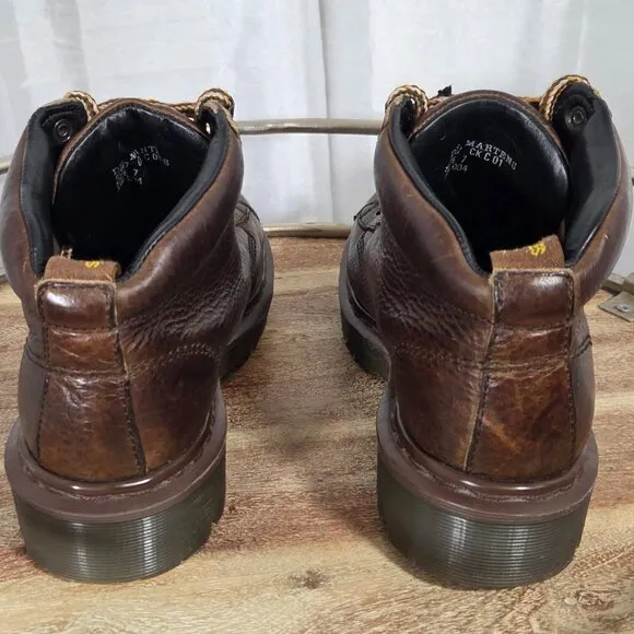 Dr. Martens Vintage 90's Chunky Brown Air Wair Lug Sole Boots Unisex  UK Size 7
