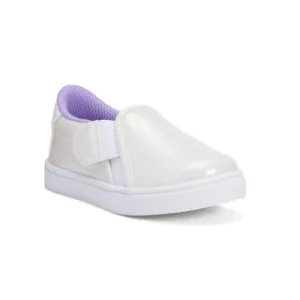 DR. SCHOLL'S White Madison Glitter Slip On Sneakers (Toddler)