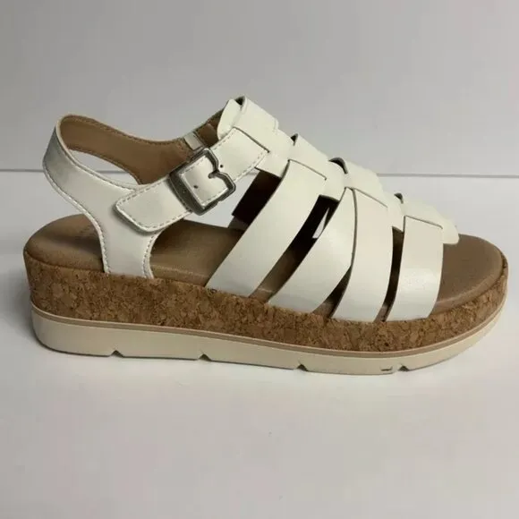 Dr. Scholl’s Women’s Only You, White Slingback Sandals, Size 9 M