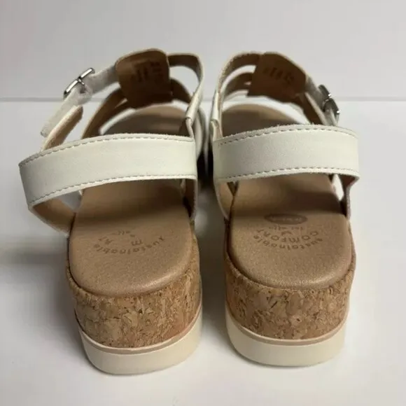 Dr. Scholl’s Women’s Only You, White Slingback Sandals, Size 9 M