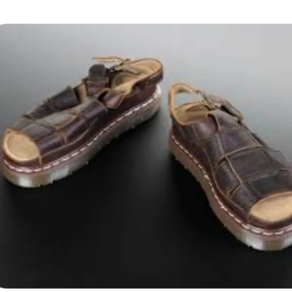 Dr.Martens Mens Y2K VNT Chunky Tractor Platform Sandals Fisherman shoes sz 12