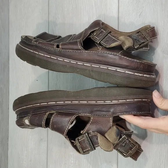 Dr.Martens Mens Y2K VNT Chunky Tractor Platform Sandals Fisherman shoes sz 12