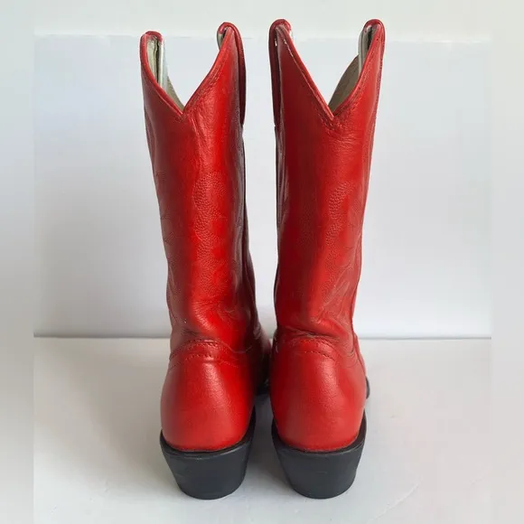 Durango dyed red Leather Mid-Calf Western RD4111 Pointed Toe cowboy boots 8M