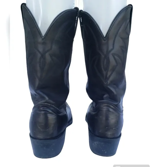 Durango Men's Black Leather Mid-Calf Western Cowboy TR760 Boots Size 10EE
