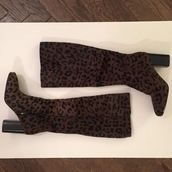 DVF 5.5 Reese Leopard Boots Diane von Furstenberg