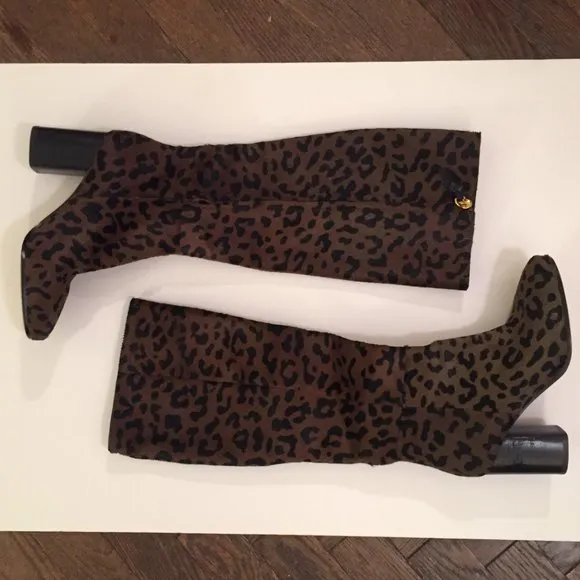DVF 5.5 Reese Leopard Boots Diane von Furstenberg