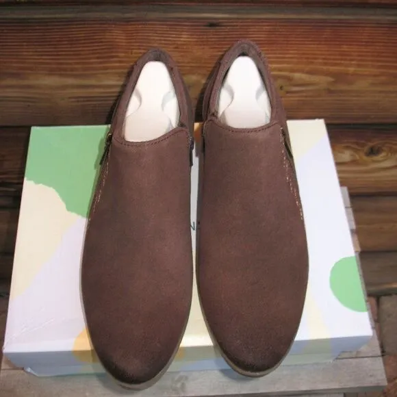 Earth Origins Brown Suede Booties