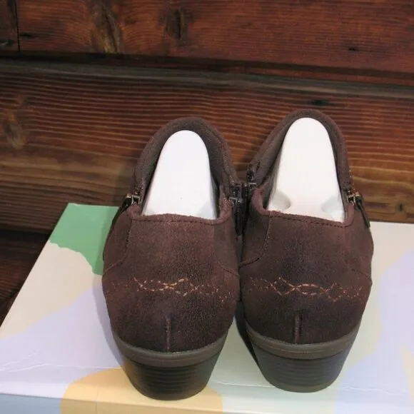 Earth Origins Brown Suede Booties