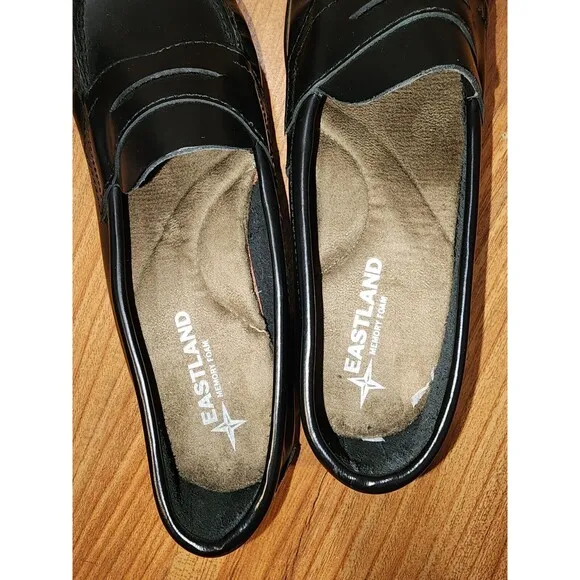 Eastland Classic II Women's Penny Loafers Black Color Sz 6 Leather Slip On