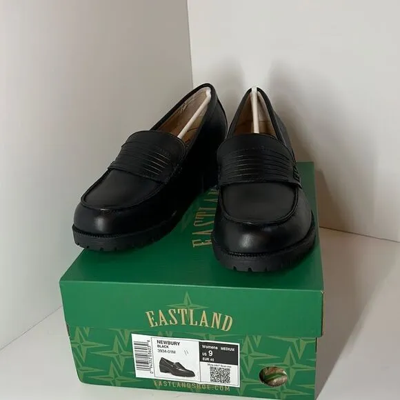 Eastland Newbury Penny Loafers Black size 9
