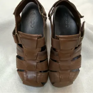 Ecco Brown Leather Sandals size 43