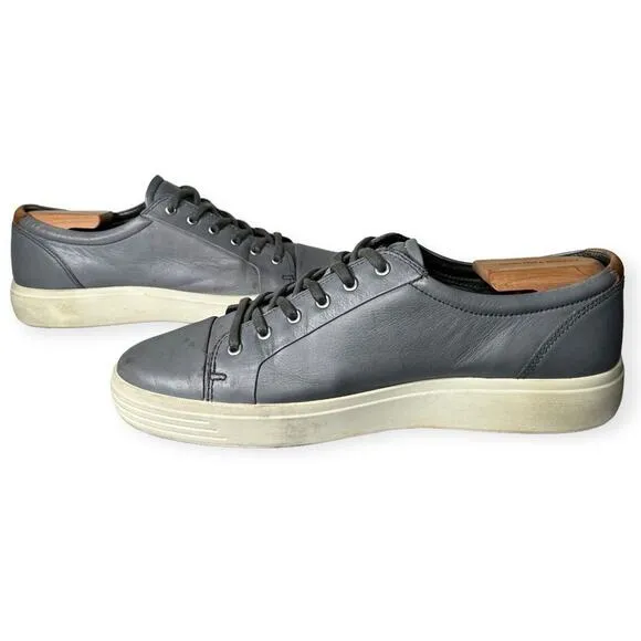 ECCO Men Soft 7 Sneaker Leather Gray EU 46 US 13