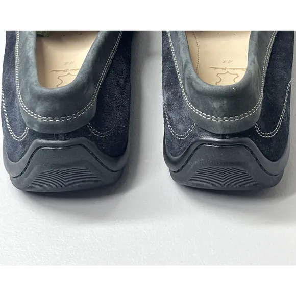 Ecco Moccasins Driving Loafers Mens 10 US 44 EU Suede Navy Mocs Slip On Shoes