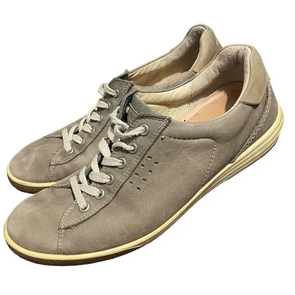 Ecco soft 7 gray low top lace up sneakers Euro 40 US Men's 6/6.5 Womens 9/9.5