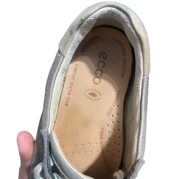 Ecco soft 7 gray low top lace up sneakers Euro 40 US Men's 6/6.5 Womens 9/9.5