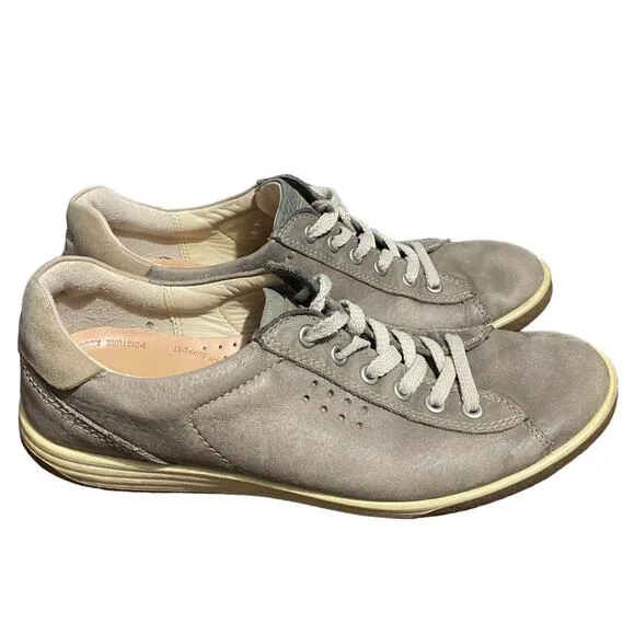 Ecco soft 7 gray low top lace up sneakers Euro 40 US Men's 6/6.5 Womens 9/9.5