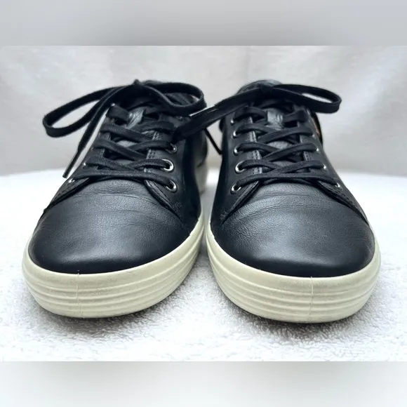 ECCO Soft 7 Men's Leather Sneaker - Black - EU 42/US 8-8.5