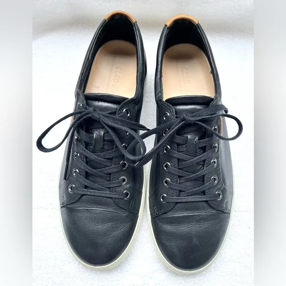 ECCO Soft 7 Men's Leather Sneaker - Black - EU 42/US 8-8.5