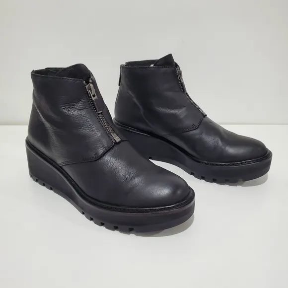 Eileen Fisher Chunky Ankle Boots Women's Size 5.5