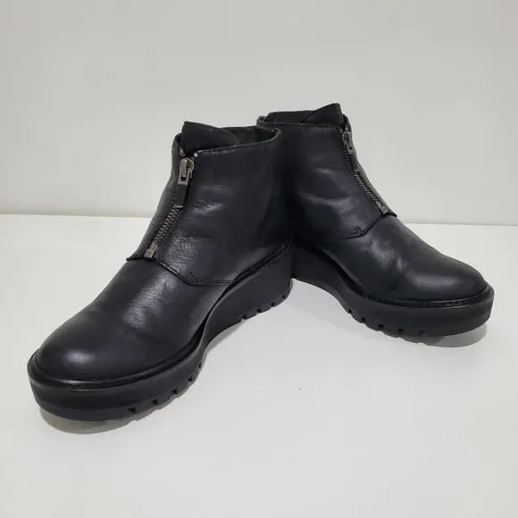 Eileen Fisher Chunky Ankle Boots Women's Size 5.5