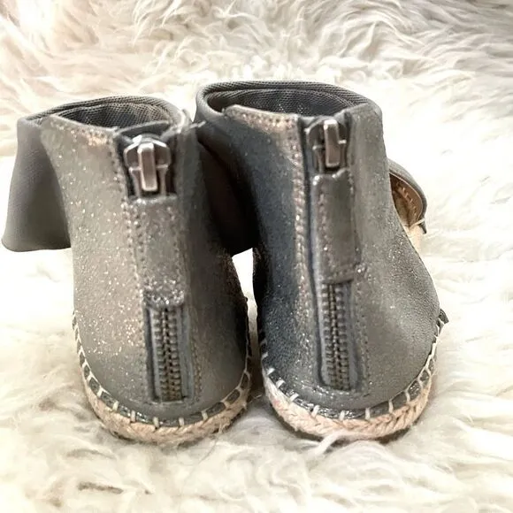 Eileen Fisher Coy Espadrilles Pewter Size 6.5
