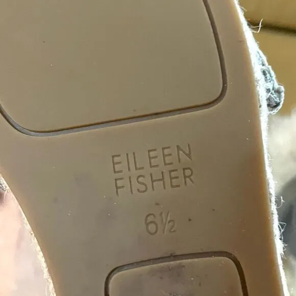 Eileen Fisher Coy Espadrilles Pewter Size 6.5