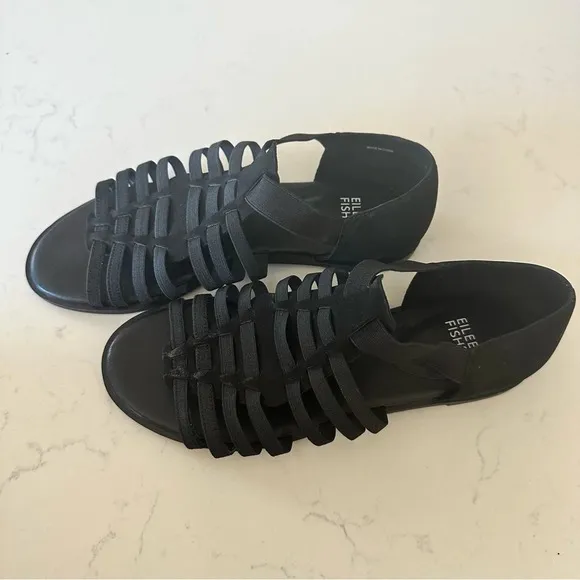 Eileen Fisher Rato Sandals in black Size: 6.5