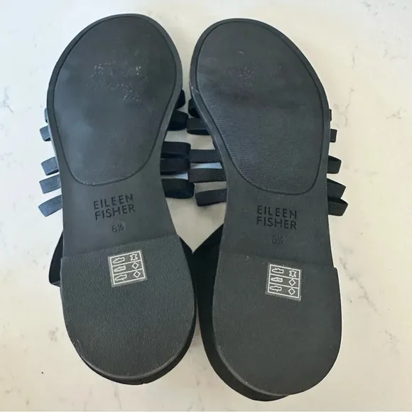 Eileen Fisher Rato Sandals in black Size: 6.5