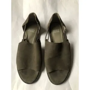 Eileen Fisher Spell open toe flat sandals size 6.5