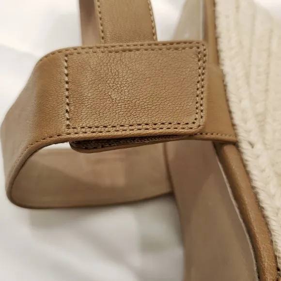 Eileen Fisher velcro strap platform espadrilles size 10