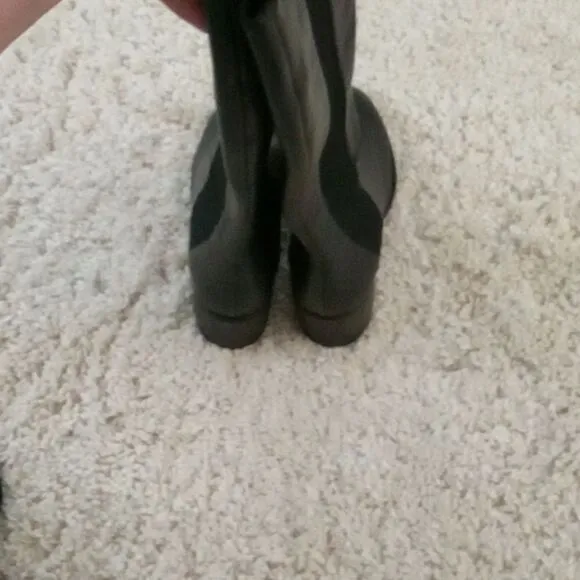 Eileen Fisher Vero Cudio Destry leather &amp; recycled  stretch knit boot size 5 NWT