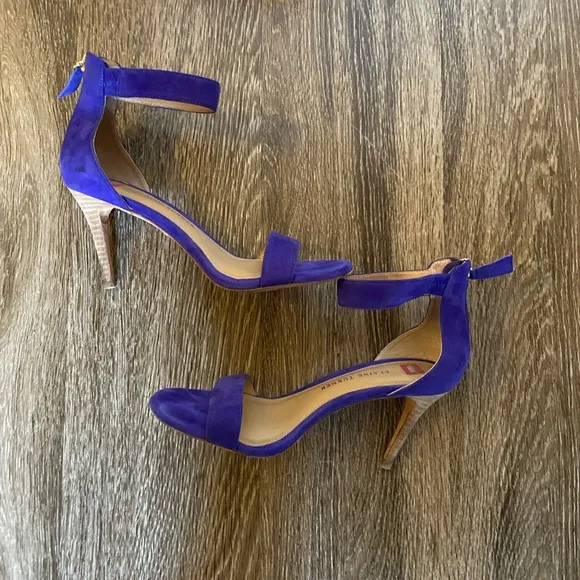 Elaine Turner Evan Heeled Sandal in Cobalt Blue