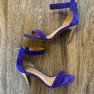 Elaine Turner Evan Heeled Sandal in Cobalt Blue