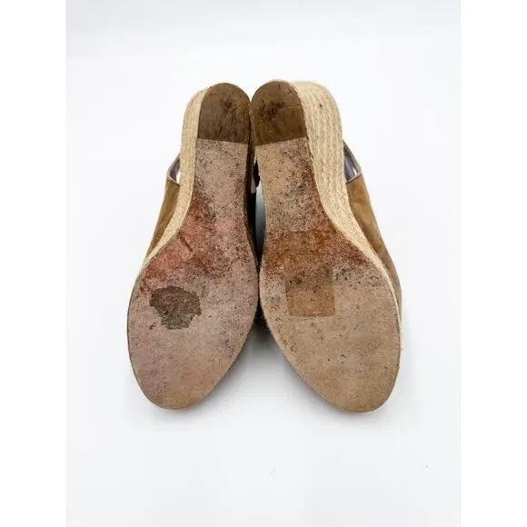 Elyse Walker Los Angeles &quot;Lesley&quot; Wedge Espadrilles Size 38.5