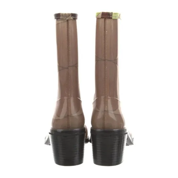 Emilio Pucci Rubber Argyle Pattern Rain Boots - 39 / 9