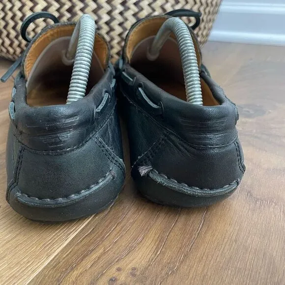 Emporio Armani Driving Loafers Moccasins Leather Horsehair $675 Mens 8