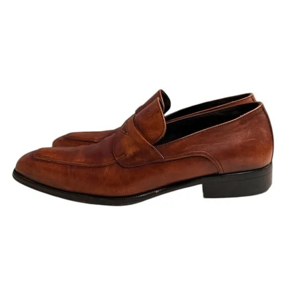 Ermenegildo Zegna Men’s Dark Brown Penny Loafers Men’s Size 8D $990