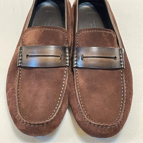 ERMENEGILDO ZEGNA suede driving loafers