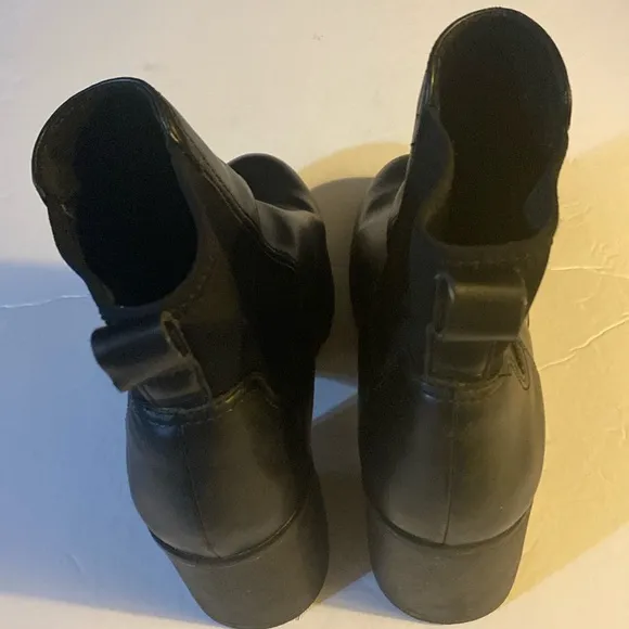 EUC ALDO Ankle Boots, Booties, Leather, Platform, Sz 9, chunky, block heel
