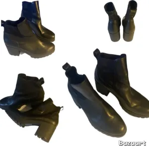 EUC ALDO Ankle Boots, Booties, Leather, Platform, Sz 9, chunky, block heel