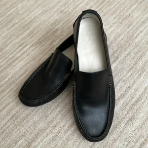 EUC Cole Haan Mens Somerset Venetian Loafers Driving Shoes Black Leather Size 12