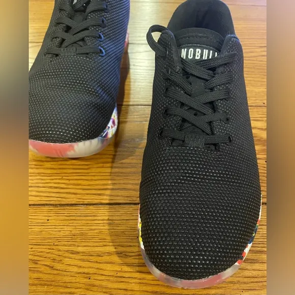 EUC NOBULL Men’s Outwork Sneakers, Black Daisy, M8.5 W10