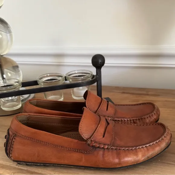 EUC Peter Huber Men’s Maddox Loafers Driving Penny Sz 10