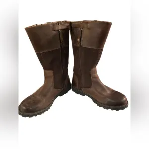 EUC Timberland brown mid calf boots