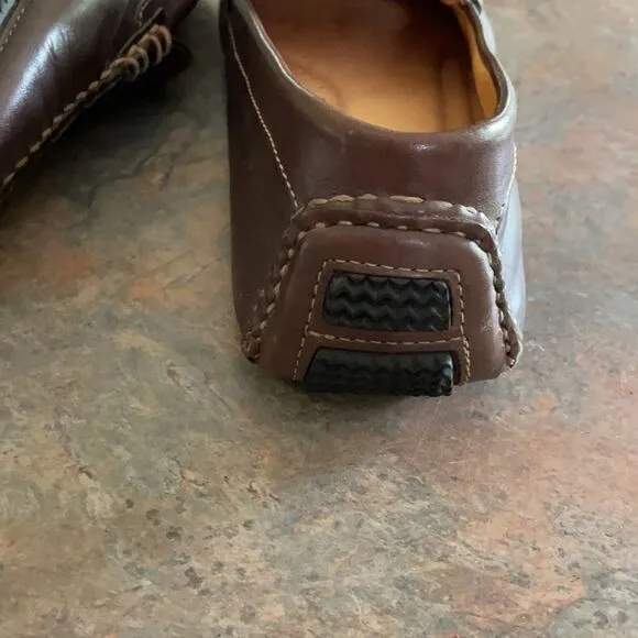 EUC Johnston &amp; Murphy Sheepskin Brown Loafers