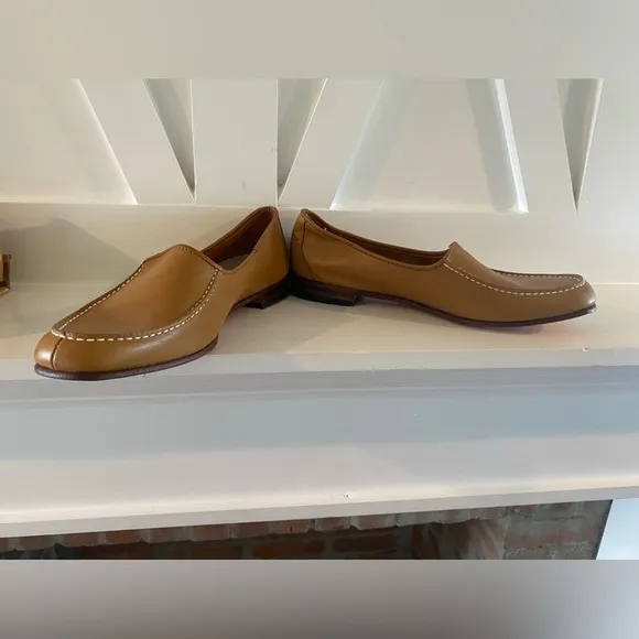 Evan’s New In Box size 12 Mens Narrow Genuine Soft Leather Maple Driving Loafers