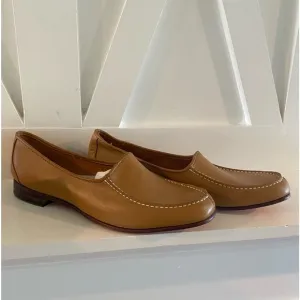 Evan’s New In Box size 12 Mens Narrow Genuine Soft Leather Maple Driving Loafers