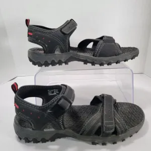 Everest Womens 10 Black Hiking Sandals Walking Rugged Ankle Strap Gorpcore