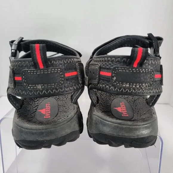 Everest Womens 10 Black Hiking Sandals Walking Rugged Ankle Strap Gorpcore